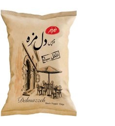 چیپس دل مزه مزمز با طعم فلفل سیاه-180گرم