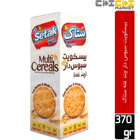 ستاک بیسکویت سبوس دار چند غله سلفونی 140 گرم