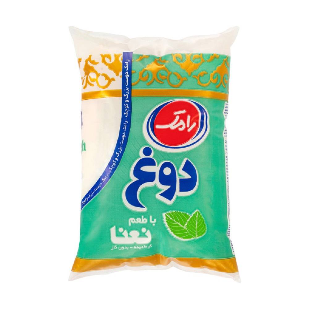 دوغ نایلونی نعنا بدون گاز رامک - 900 گرم