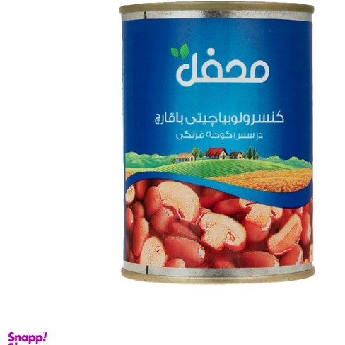 کنسرو لوبیا چیتی در سس گوجه فرنگی اویلا - 380 گرم