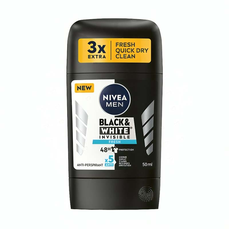 استیک صابونی مردانه مدل black & white invisible نیوآ - 50 میلی لیتر