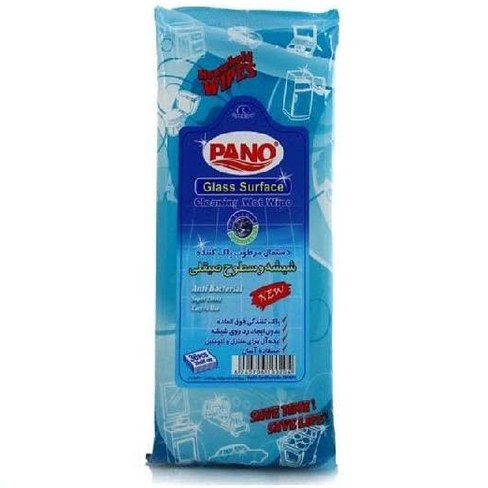 دستمال مرطوب شیشه و سطوح  پانو - 36عددی