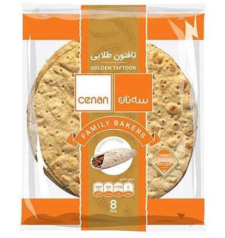 نان تافتون طلایی سه نان-450گرم