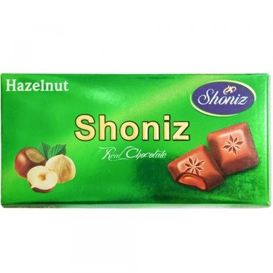 شکلات شیری با مغز فندق شونیز-100گرم