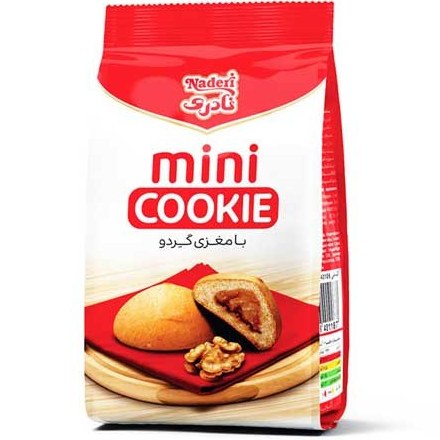 مینی کوکی با مغزی گردو نادری 110گرمی