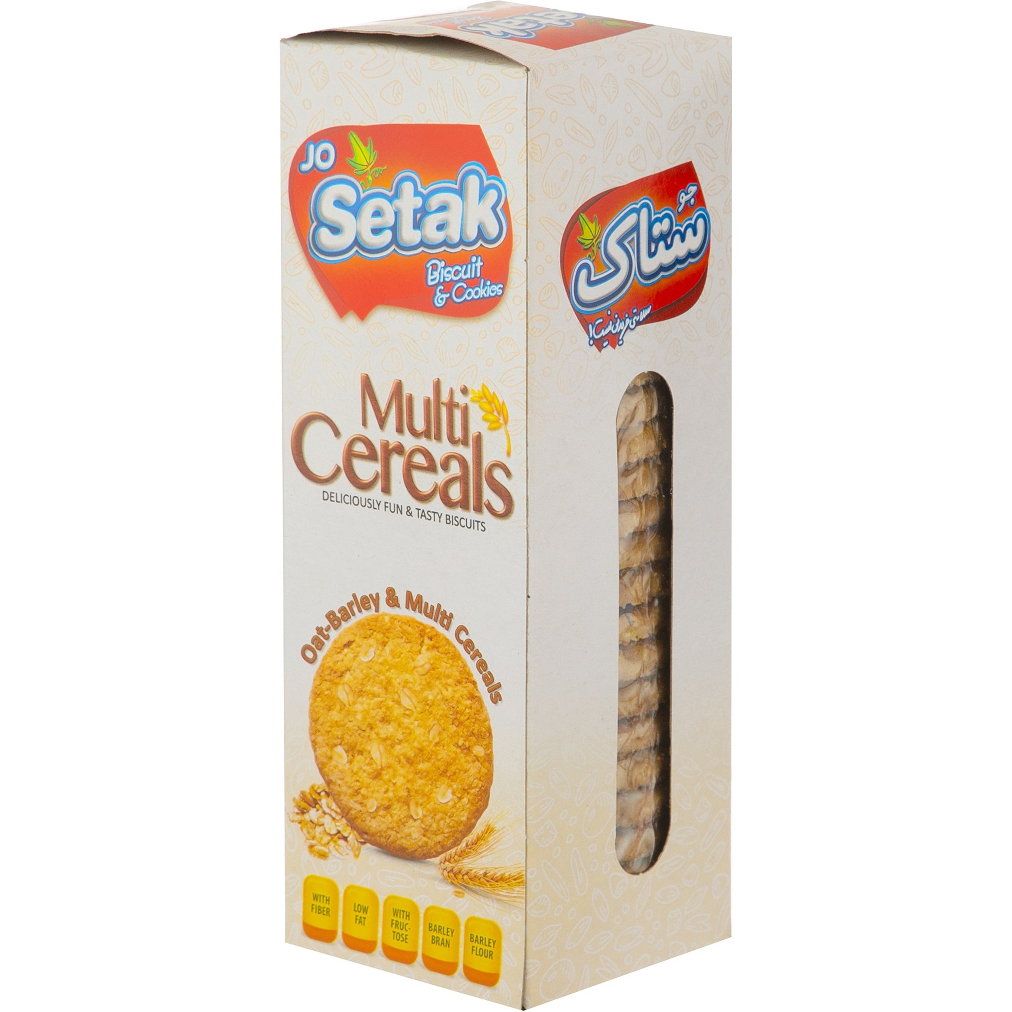 بیسکوئیت سبوس دار چندغله ستاک-370گرم