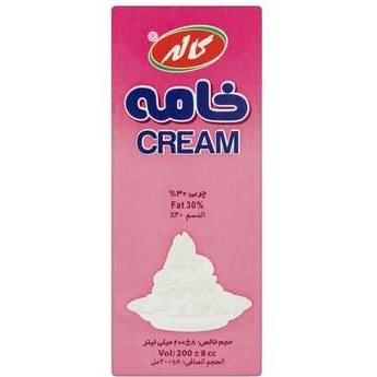 خامه پاکتی تتراپک کاله-200گرم