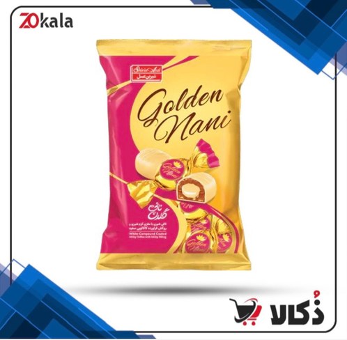 تافی روکشدار کره ای با مغز سفید گلدن نانی-200گرم