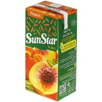 آبمیوه پاکتی هلو پالپی سان استار _ 240 میل